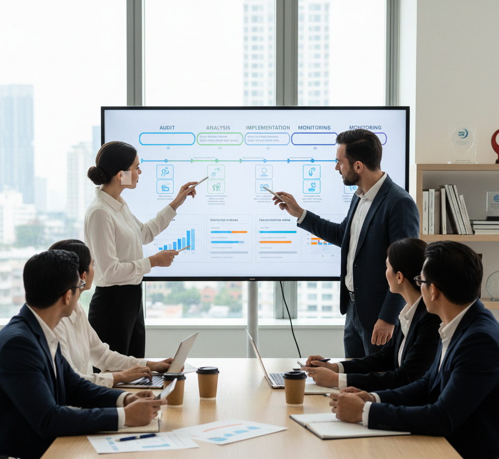 Revisión colaborativa de preguntas sobre políticas consulting-b2b